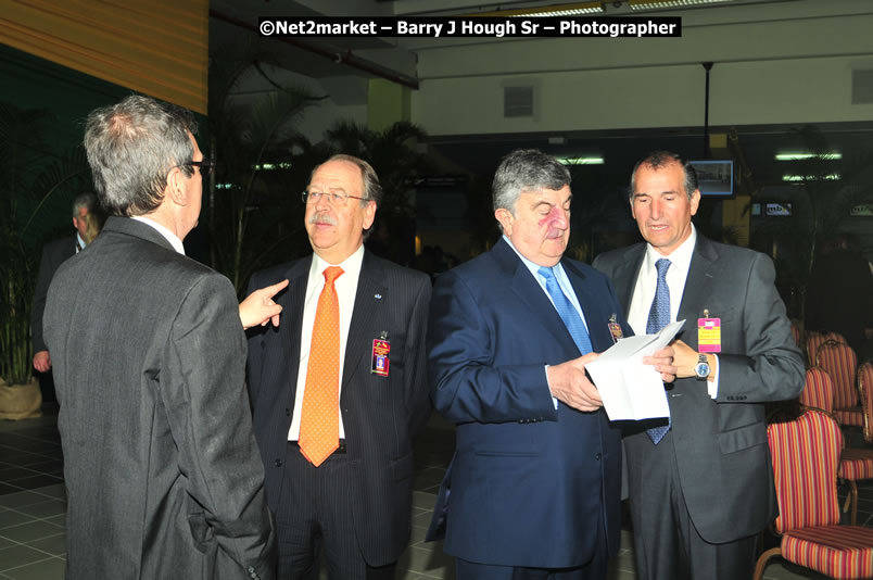 The Unveiling Of The Commemorative Plaque By The Honourable Prime Minister, Orette Bruce Golding, MP, And Their Majesties, King Juan Carlos I And Queen Sofia Of Spain - On Wednesday, February 18, 2009, Marking The Completion Of The Expansion Of Sangster International Airport, Venue at Sangster International Airport, Montego Bay, St James, Jamaica - Wednesday, February 18, 2009 - Photographs by Net2Market.com - Barry J. Hough Sr, Photographer/Photojournalist - Negril Travel Guide, Negril Jamaica WI - http://www.negriltravelguide.com - info@negriltravelguide.com...!