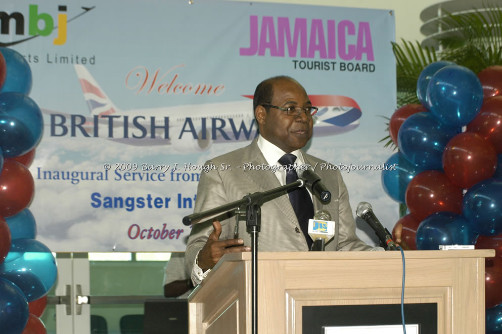  British Airways Inaugurates New Scheduled Service from London Gatwick Airport to Sangster International Airport, Montego Bay, Jamaica, Thursday, October 29, 2009 - Photographs by Barry J. Hough Sr. Photojournalist/Photograper - Photographs taken with a Nikon D70, D100, or D300 - Negril Travel Guide, Negril Jamaica WI - http://www.negriltravelguide.com - info@negriltravelguide.com...!